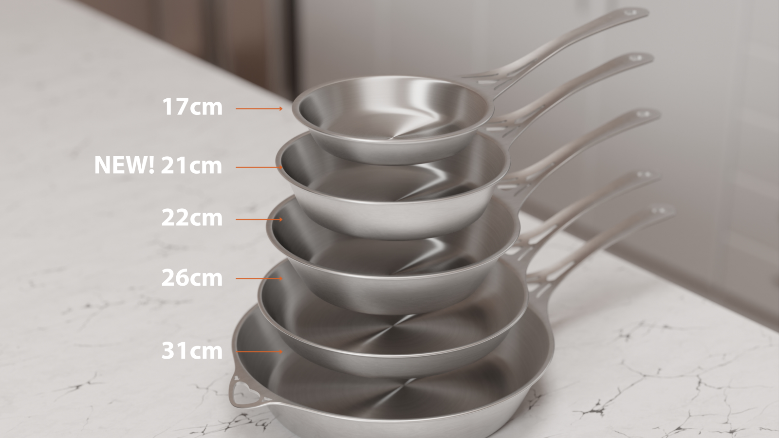 Exclusive Lovers' Links LL16 -21cm noni Skillet